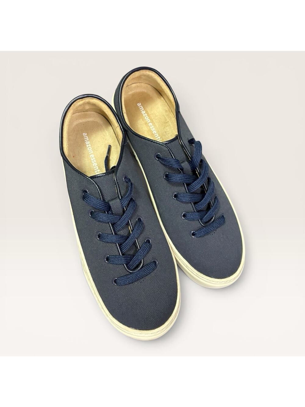 Amazon Essentials Womens Casual Lace Up Platform Sneakers Navy Blue 8